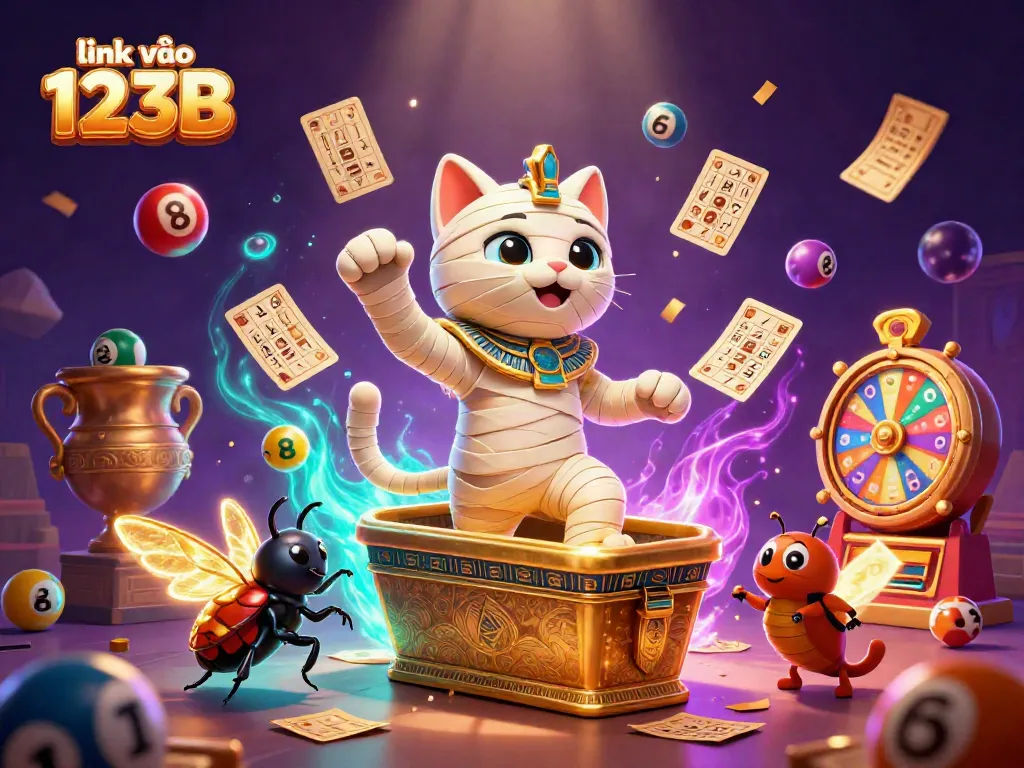 Experience exciting gameplay with link vào 123B featuring vibrant lottery balls and a dynamic casino atmosphere.
