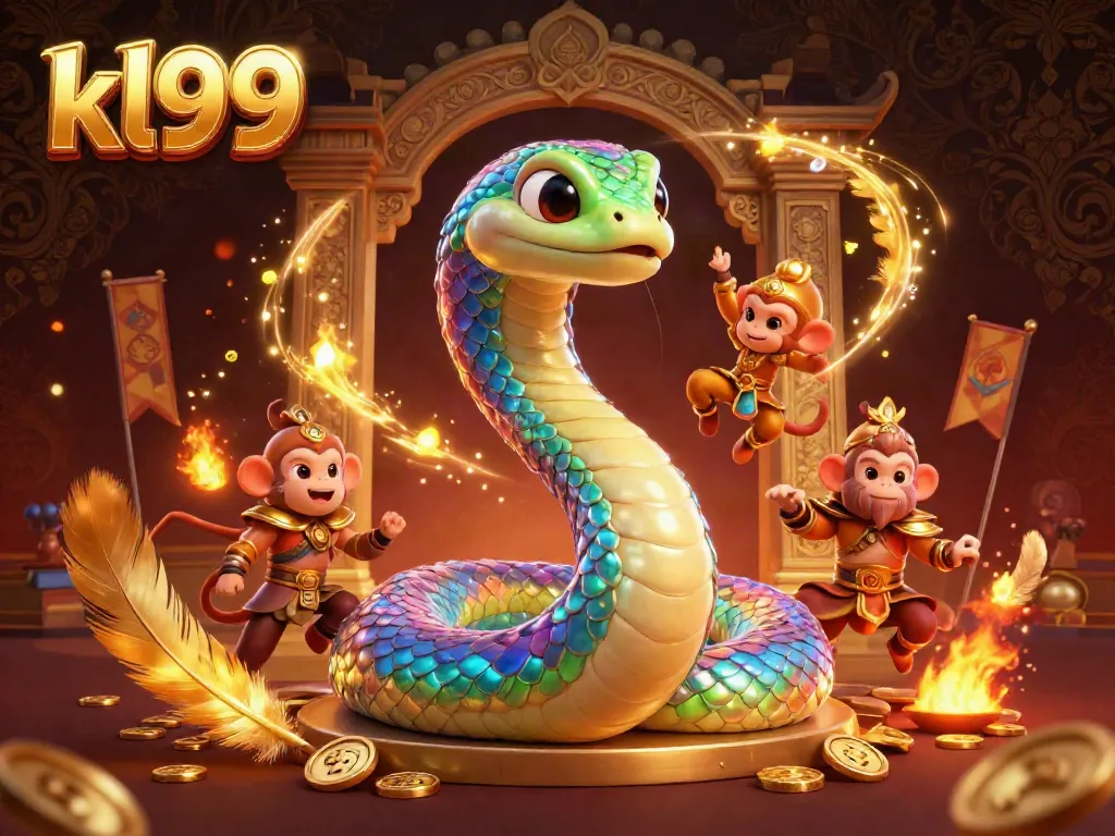 Experience thrilling gaming adventures with KL99 in this magical casino illustration.