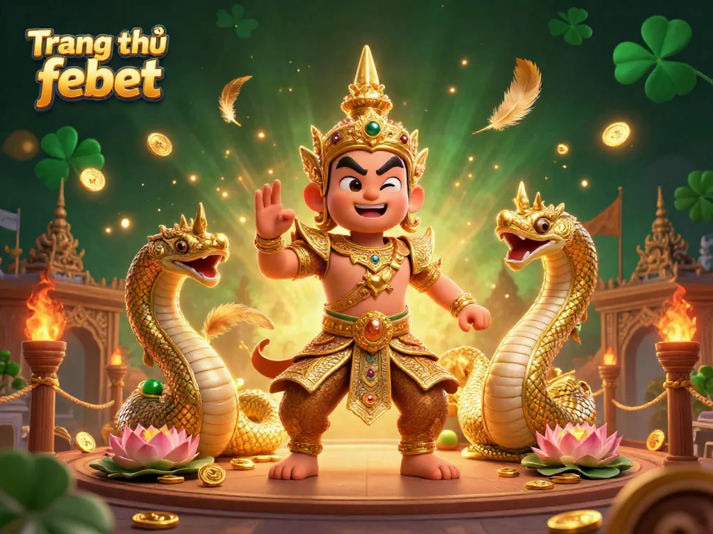 Experience the excitement of gambling with the vibrant "Trang chủ febet" casino scene featuring dynamic characters and rich details.